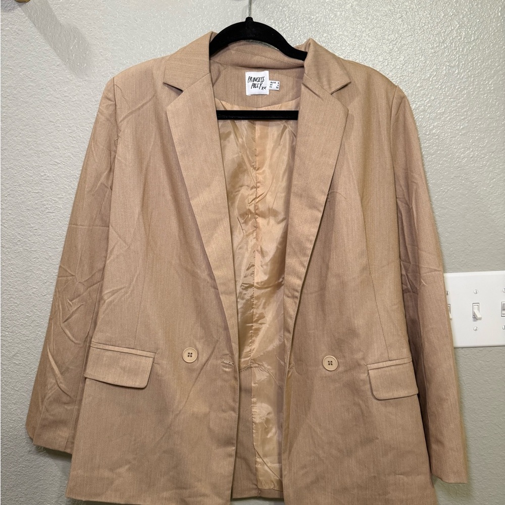 Princess Polly Classic Beige Blazer